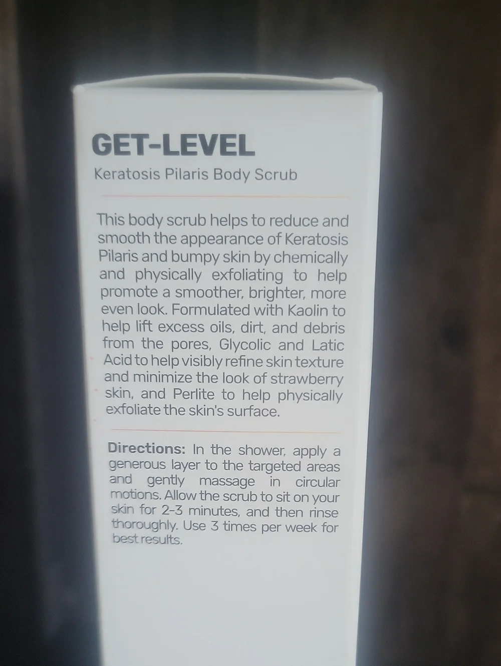 MAËLYS GET-LEVEL Keratosis Pilaris Body Scrub